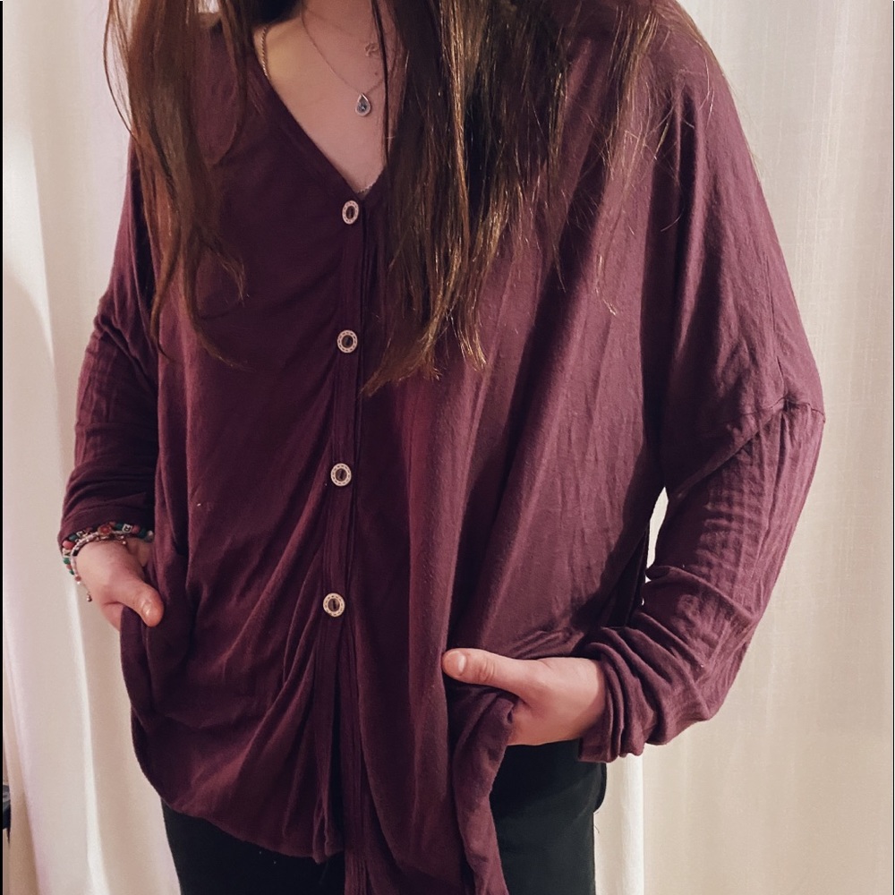 purple blouse